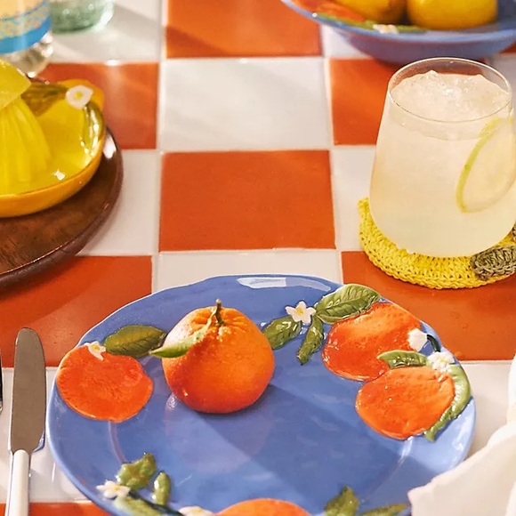 Foster icon anthropologie with Oranges stoneware Plate - Picture 2 of 2